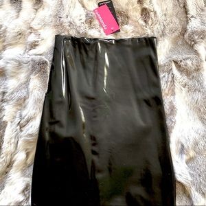 Commando Patent Midi Skirt